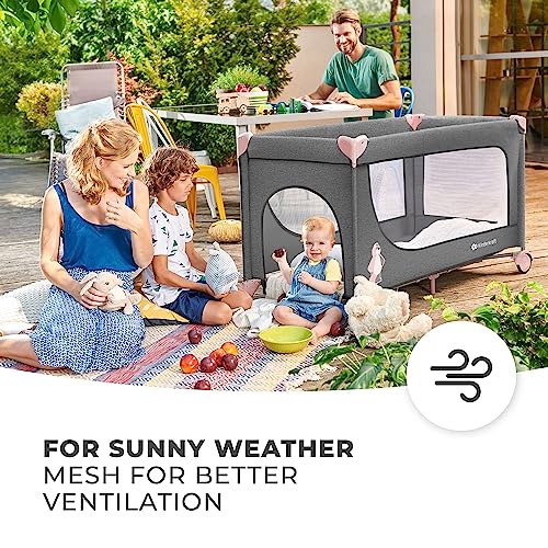Kinderkraft Joy Children's Travel Bed with Modern Design