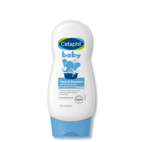 Cetaphil Baby Wash and Shampoo, Organic Calendula, 7.8 oz