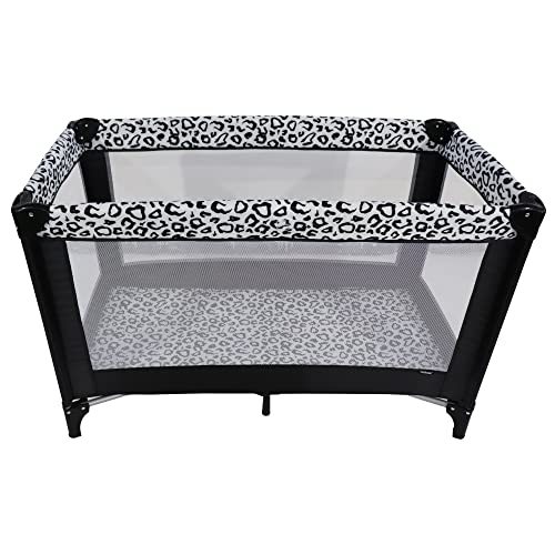 Lightweight Leopard Travel Cot: From Birth to 15kg
