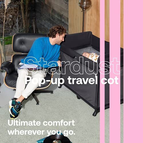 Bugaboo Stardust - Easy Assembly, Black Travel Cot