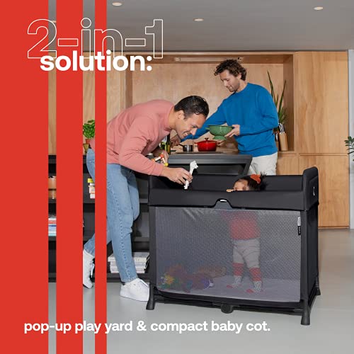 Bugaboo Stardust - Easy Assembly, Black Travel Cot