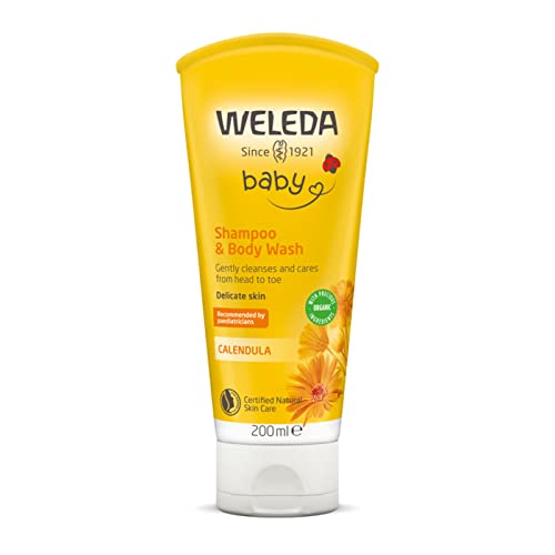 Weleda Calendula Baby Hair and Body Shampoo, 200 ml