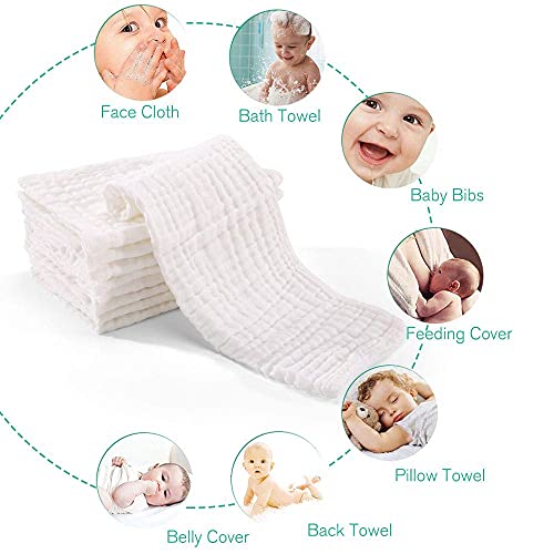 Extra Large Cotton Muslin Squares for Baby