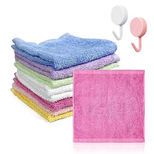 Flannel Face Cloth Set with Hooks - Multi-purpose, Ultra-Soft