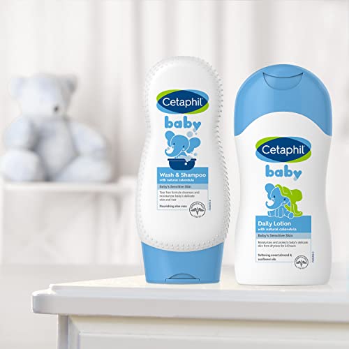 Cetaphil Baby Wash and Shampoo, Organic Calendula, 7.8 oz