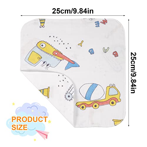 12 Pack Muslin Squares Baby Wash Cloths