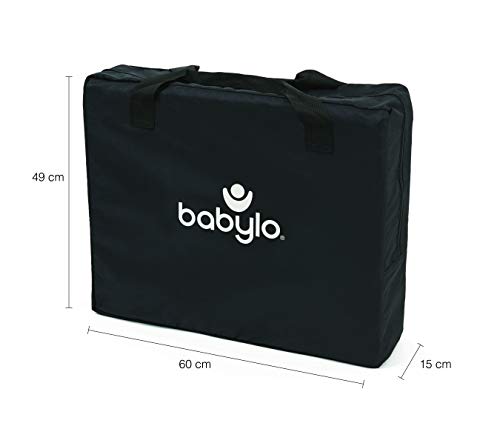 Lightweight Travel Cot - Grey Mélange by Babylo