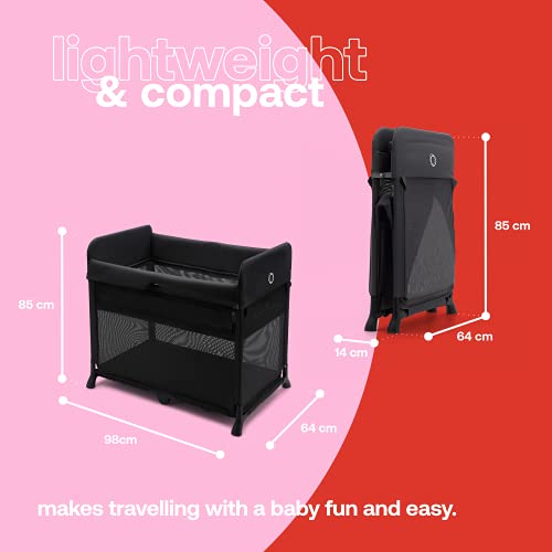 Bugaboo Stardust - Easy Assembly, Black Travel Cot