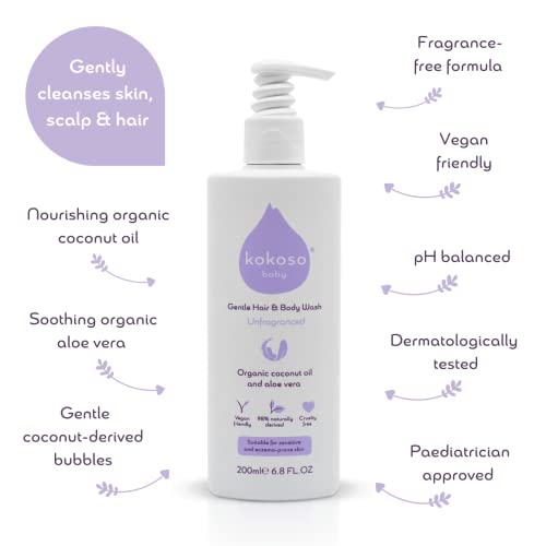 Organic and Natural Baby Wash - Gentle, Fragrance-Free