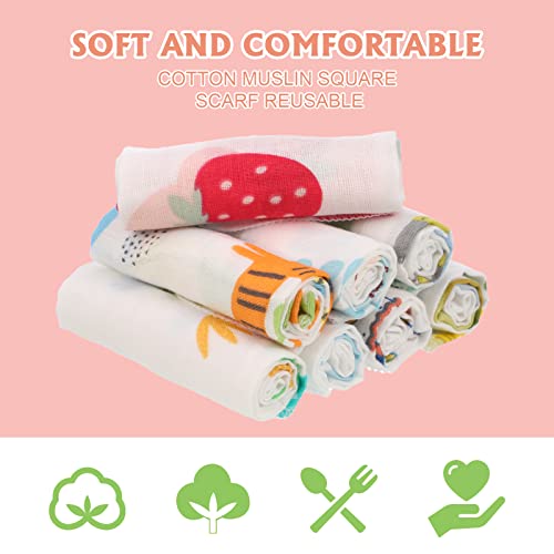 15 Pack Muslin Squares Baby Wash Cloths