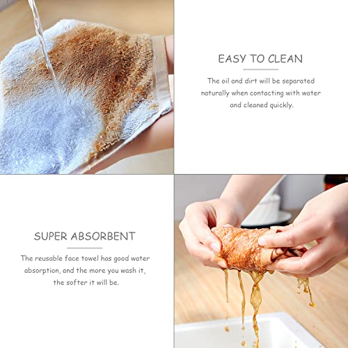 Flannel Face Cloth Set with Hooks - Multi-purpose, Ultra-Soft