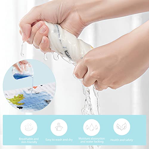 6 Pack Soft Muslin Washcloths for Baby Boys