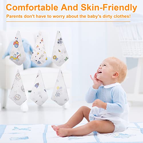 12 Pack Muslin Squares Baby Wash Cloths