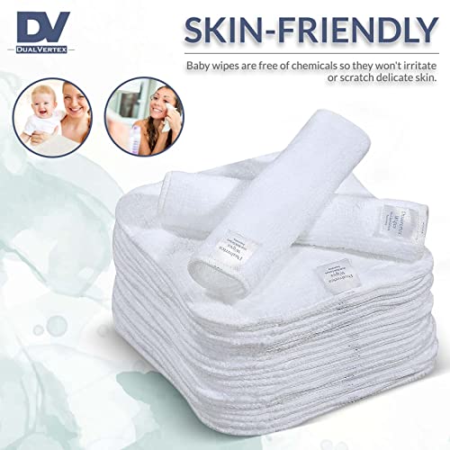 Bamboo Reusable Baby Wipes - Multi-functional Terry Cloth