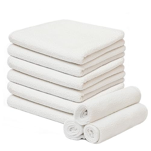 Sasma Home - 10 Pack Large Baby Washcloth