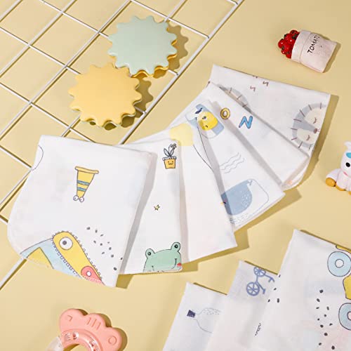 12 Pack Muslin Squares Baby Wash Cloths