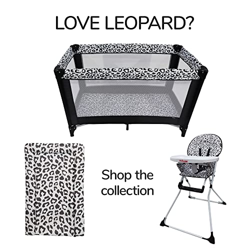 Lightweight Leopard Travel Cot: From Birth to 15kg