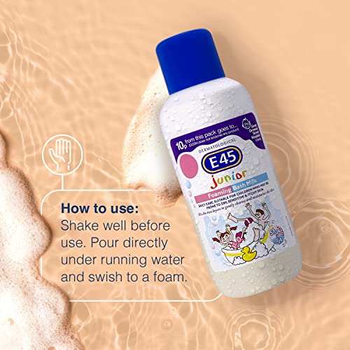 E45 Junior Foaming Bath Milk – Sensitive Skin Relief