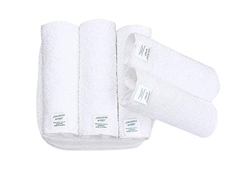 Lorandos 25 Reusable Baby Wipes: Soft Cotton Terry