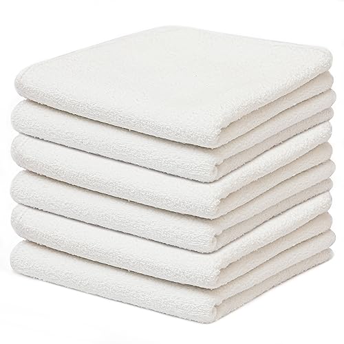Sasma Home - 10 Pack Large Baby Washcloth