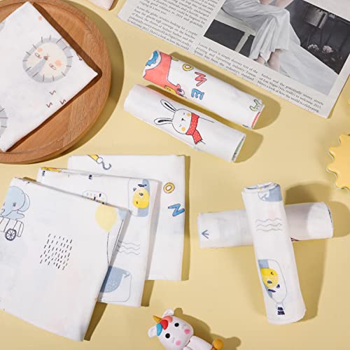 12 Pack Muslin Squares Baby Wash Cloths