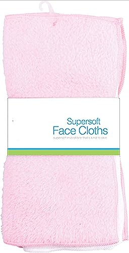 Super Soft Baby Hand Cloths, 6 Pack (Pink)