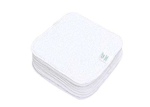 Lorandos 25 Reusable Baby Wipes: Soft Cotton Terry