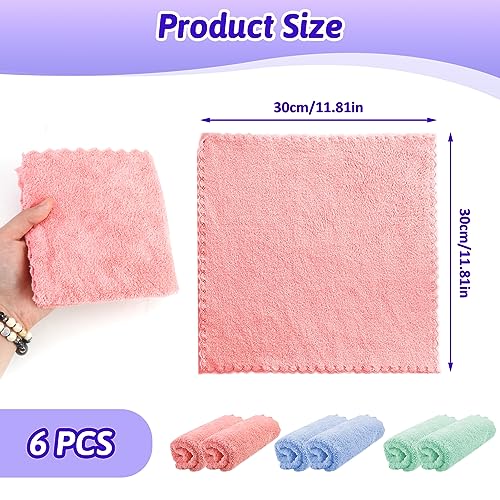 Soft Bamboo Flannel Face Cloths - Pack of 6