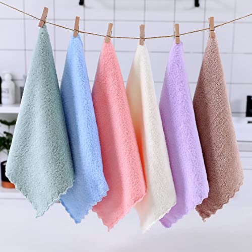 Soft Coral Fleece Baby Washcloths - Pack of 12