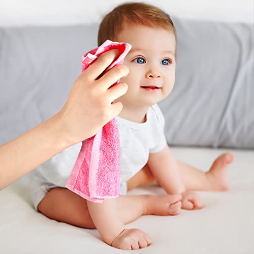 8 Pack Soft Bamboo Flannel Face Towels