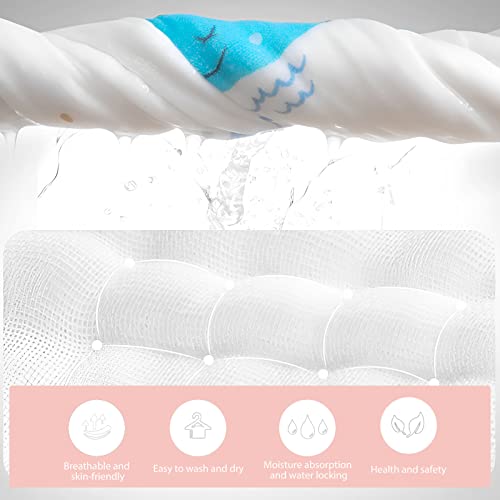 Soft Muslin Baby Washcloths for Girls - 6 Pack