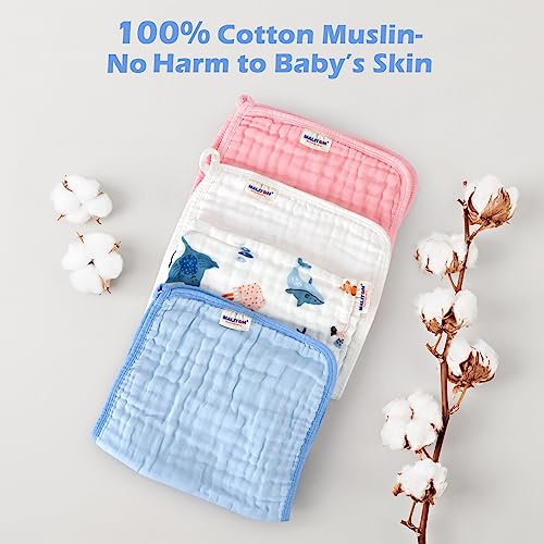 Maliton Zoo Pattern Muslin Squares for Newborn