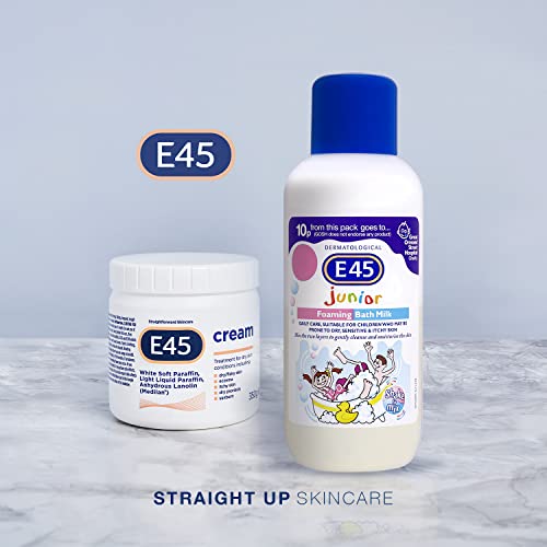 E45 Junior Foaming Bath Milk – Sensitive Skin Relief