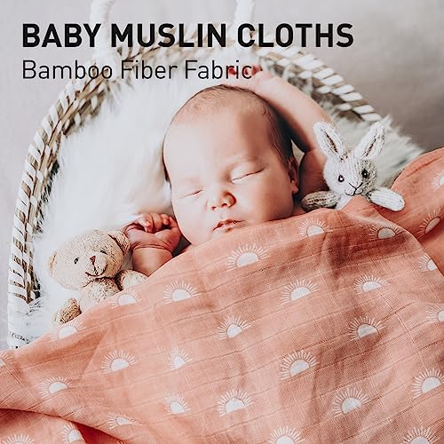 GLLQUEN BABY Muslin Squares, 6 pack, 70cm x 70cm