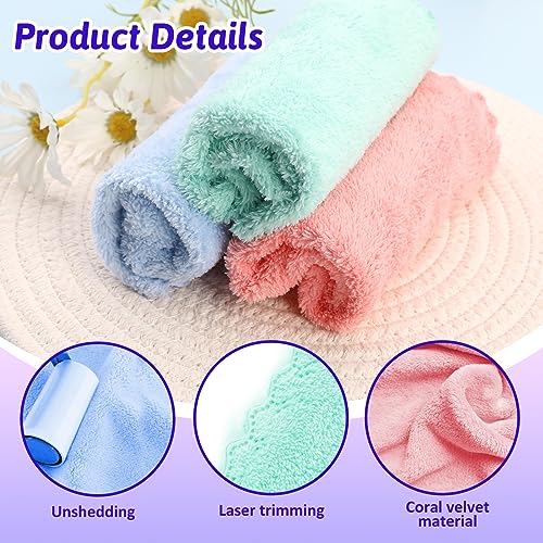 Soft Bamboo Flannel Face Cloths - Pack of 6