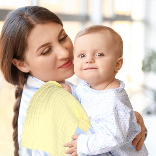 Soft Muslin Cloths, Reusable, 6-Pack for Babies