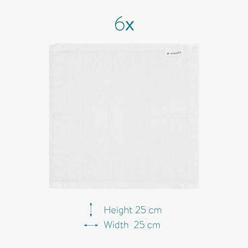 Soft Bamboo Wash Cloths for Babies - Pack of 6