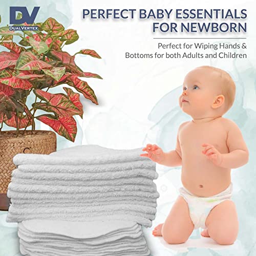 Bamboo Reusable Baby Wipes - Multi-functional Terry Cloth