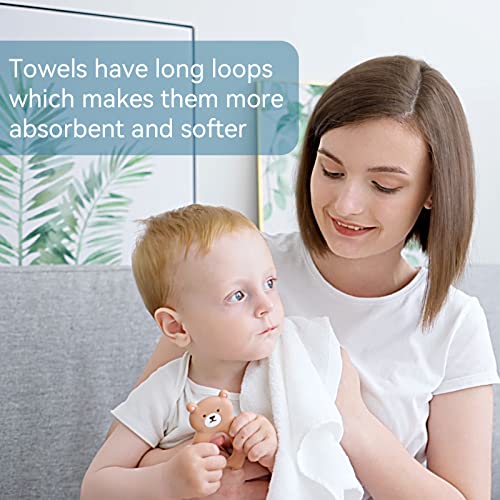 Super Soft Bamboo Baby Washcloths, 10-Pack