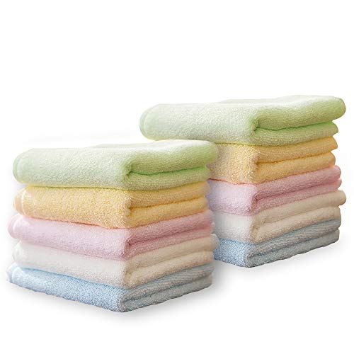 Yoofoss 10 Pack Bamboo Baby Face Cloths