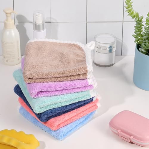 6-Piece Soft Flannel Face Cloths for Babies and Adults