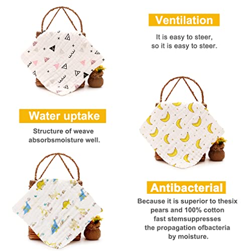 ALBOYI Muslin Washcloths Set for Babies - 7 Pack