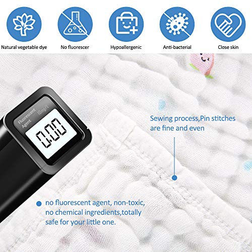 Baby Bath Towels Muslin Blanket, 6 Layer 41.5" x 41.5