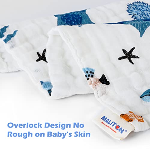 Maliton Zoo Pattern Muslin Squares for Newborn