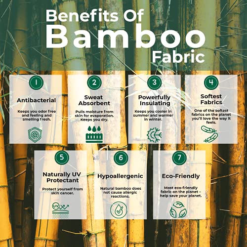 Soft Bamboo Wash Cloth - Hypoallergenic, Reusable - 8 Pack