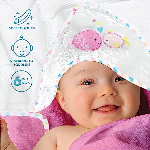 Mother's Choice Hooded Baby Towel + 5 Face Cloths