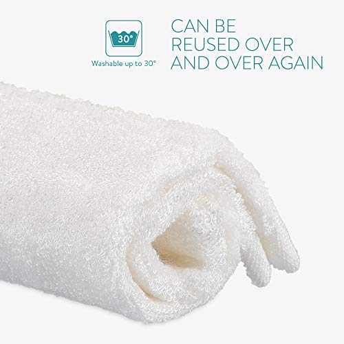 Soft Bamboo Wash Cloths for Babies - Pack of 6