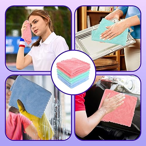 Soft Bamboo Flannel Face Cloths - Pack of 6