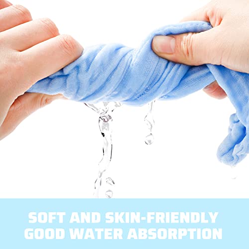 8-Pack Soft Muslin Burp Cloths for Newborns