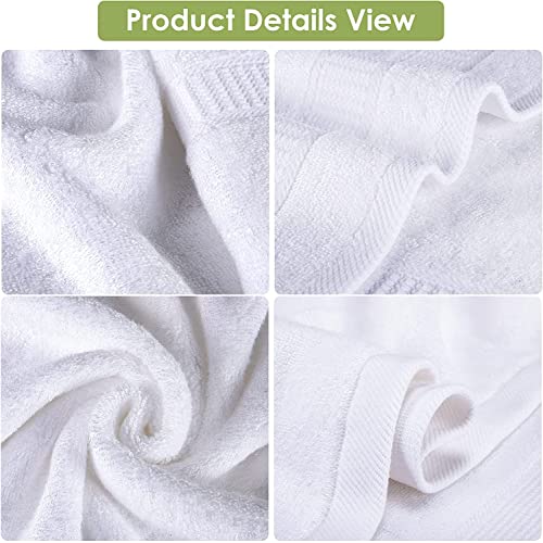 Soft Bamboo Washcloths for Baby - 6 Pack